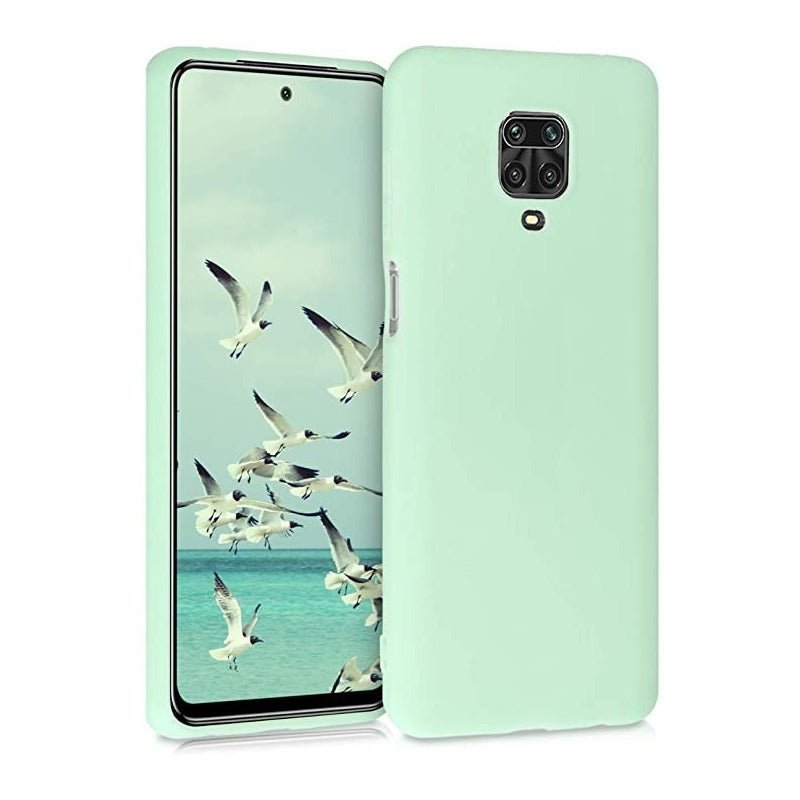 Carcasa Silicona Slim Para Xiaomi Redmi Note 9s + Vidrio - Mi tienda