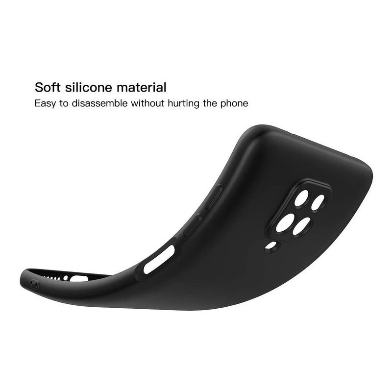 Carcasa Silicona Slim Para Xiaomi Redmi Note 9s + Vidrio - Mi tienda