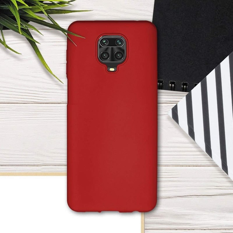 Carcasa Silicona Slim Para Xiaomi Redmi Note 9s + Vidrio - Mi tienda