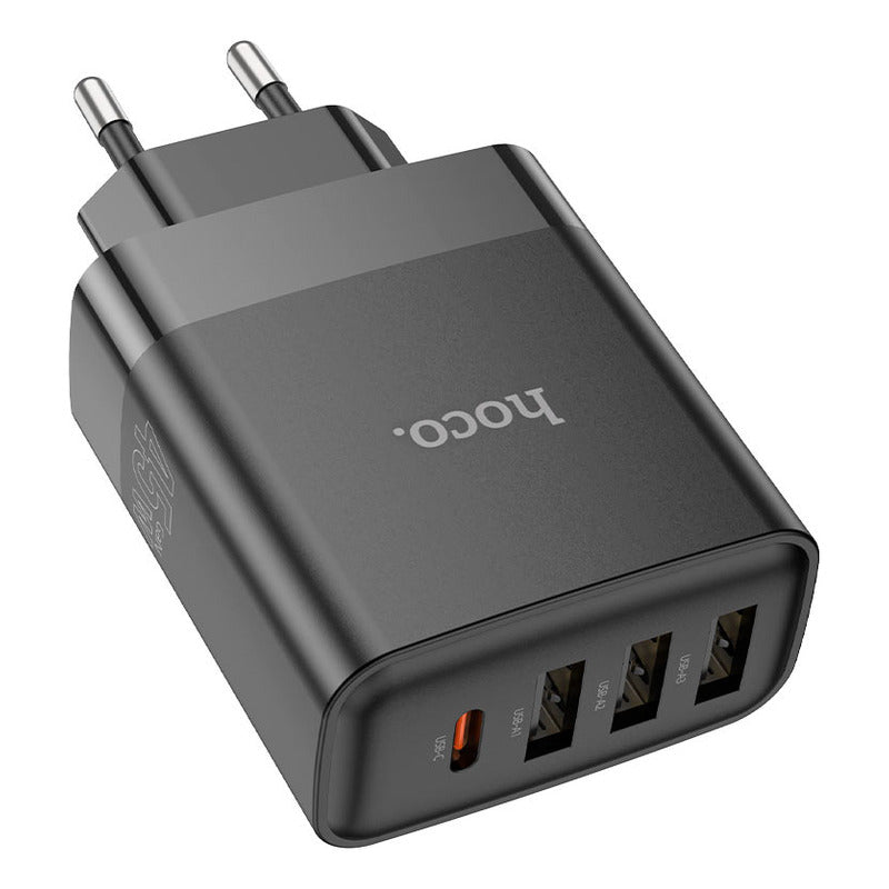 Cargador Carga Rápida Qc3.0 Pd 45w Pps C127a 3usb 1c Hoco - Mi tienda