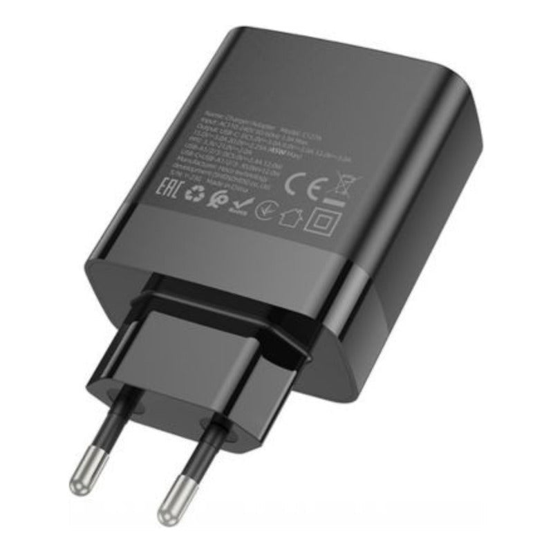 Cargador Carga Rápida Qc3.0 Pd 45w Pps C127a 3usb 1c Hoco - Mi tienda