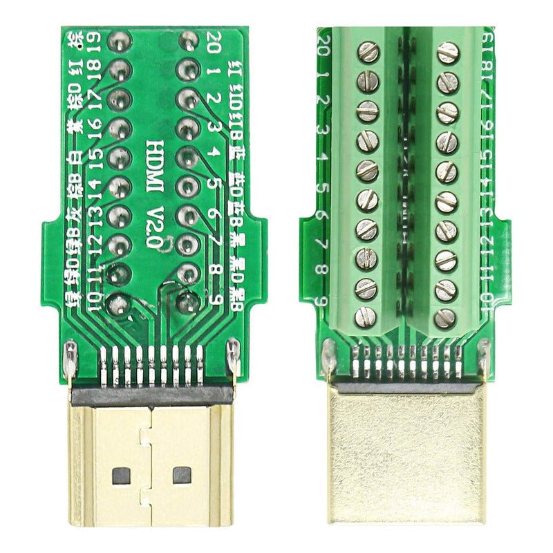 Conector Para Hdmi 2.0 Macho Borneras 20 Pines Terminal - Mi tienda