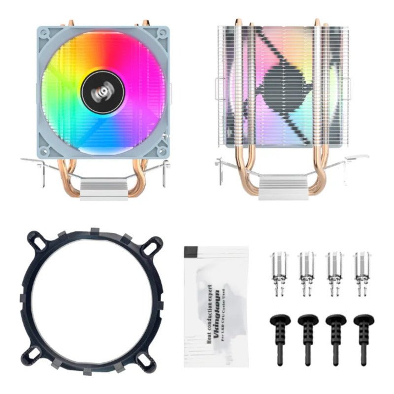 Cpu Enfriadora Gamer Aigo Ice200pro Rgb Blanco Para Procesadores Intel Y Amd - Mi tienda