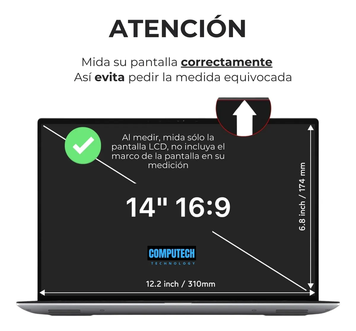 Filtro de privacidad para Notebook 14"