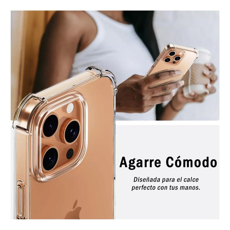 Funda / Carcasa Antigolpes Marca Computech Para iPhone 16 Pro Max - Transparente - Mi tienda