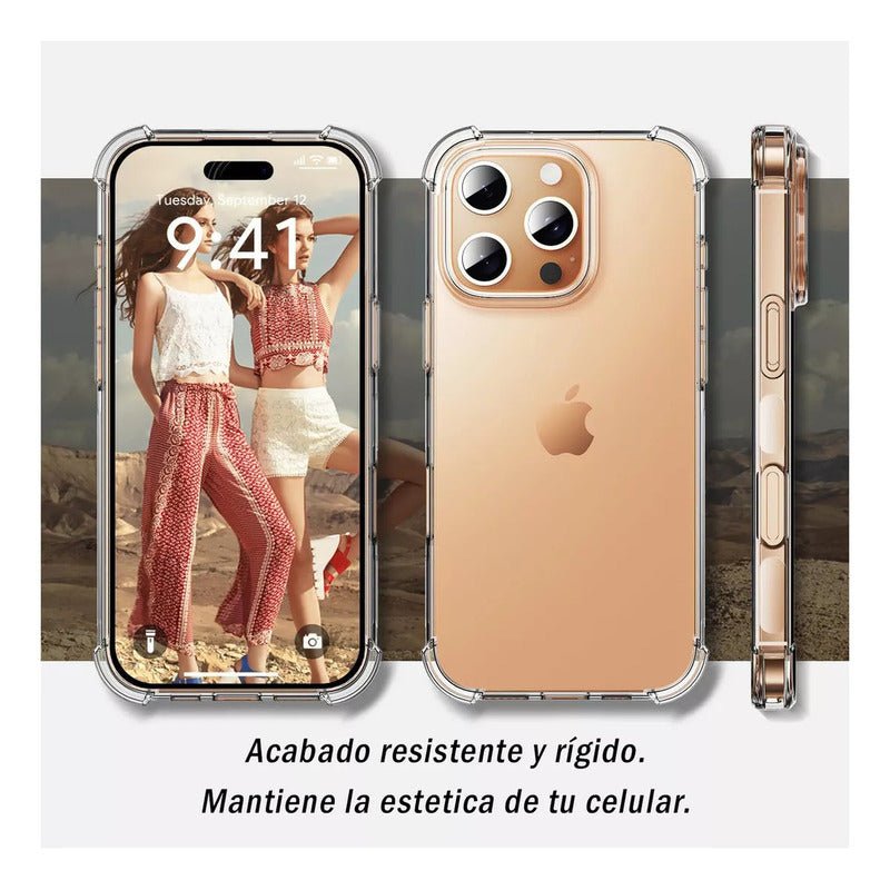 Funda / Carcasa Antigolpes Marca Computech Para iPhone 16 Pro Max - Transparente - Mi tienda