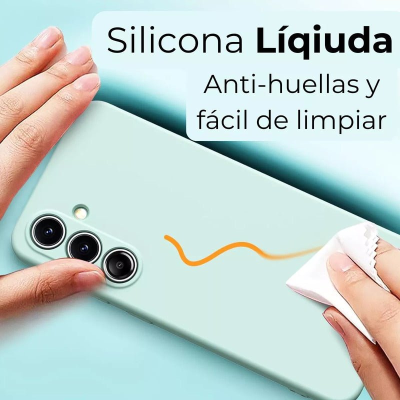 Funda / Carcasa Premium Marca Computech Para Samsung S24 Fe Menta + Vidrio Templado - Mi tienda