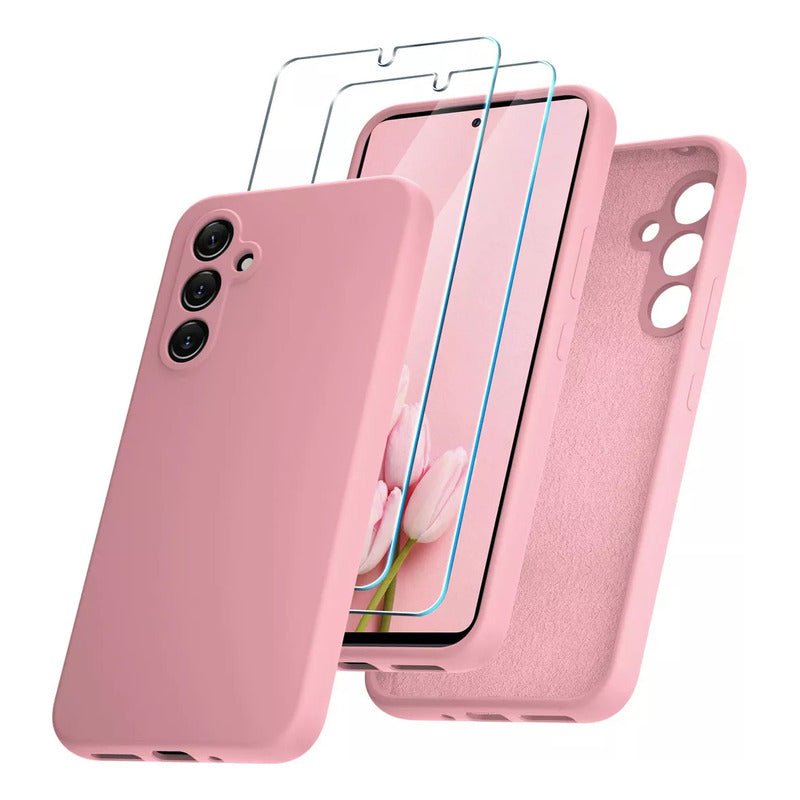 Funda / Carcasa Premium Marca Computech Para Samsung S24 Plus+ Rosa + Vidrio Templado - Mi tienda
