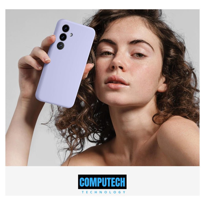 Funda / Carcasa Premium Marca Computech Para Samsung S24 + Violeta + Vidrio Templado - Mi tienda