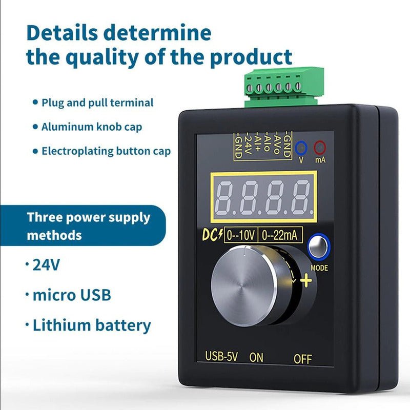 Generador De Señal Recargable Corriente Voltaje 4 - 20ma 0 - 10v - Mi tienda