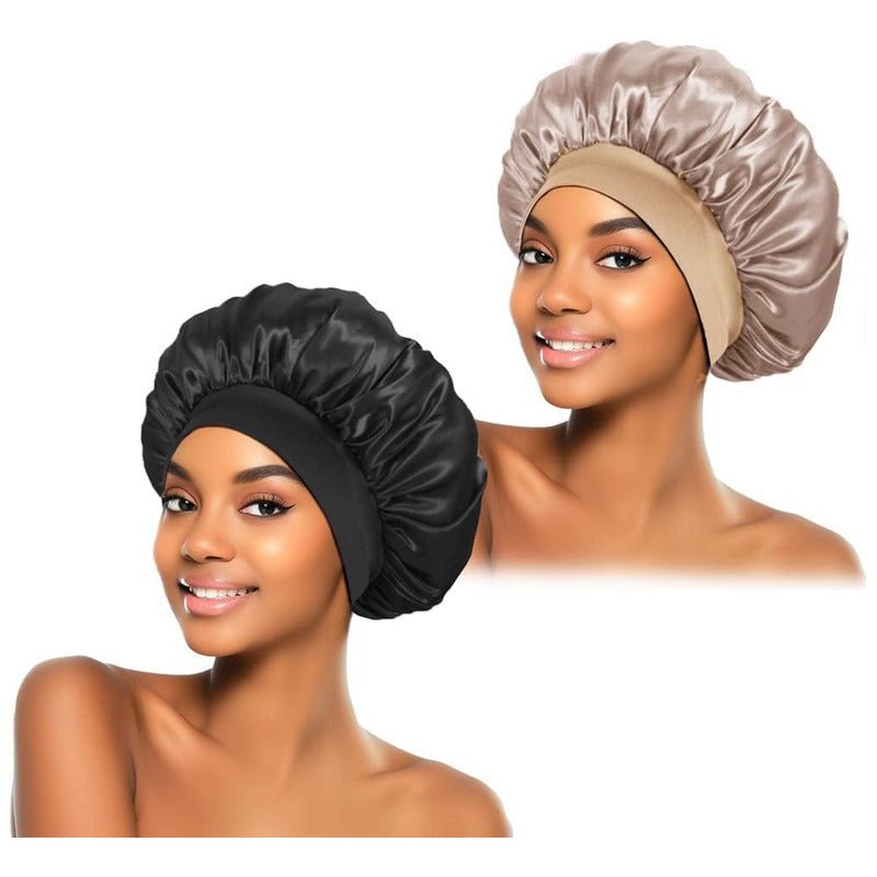 Gorro Satin Para Cabello Liso Y Rizado Evita Enredos 2piezas - Mi tienda