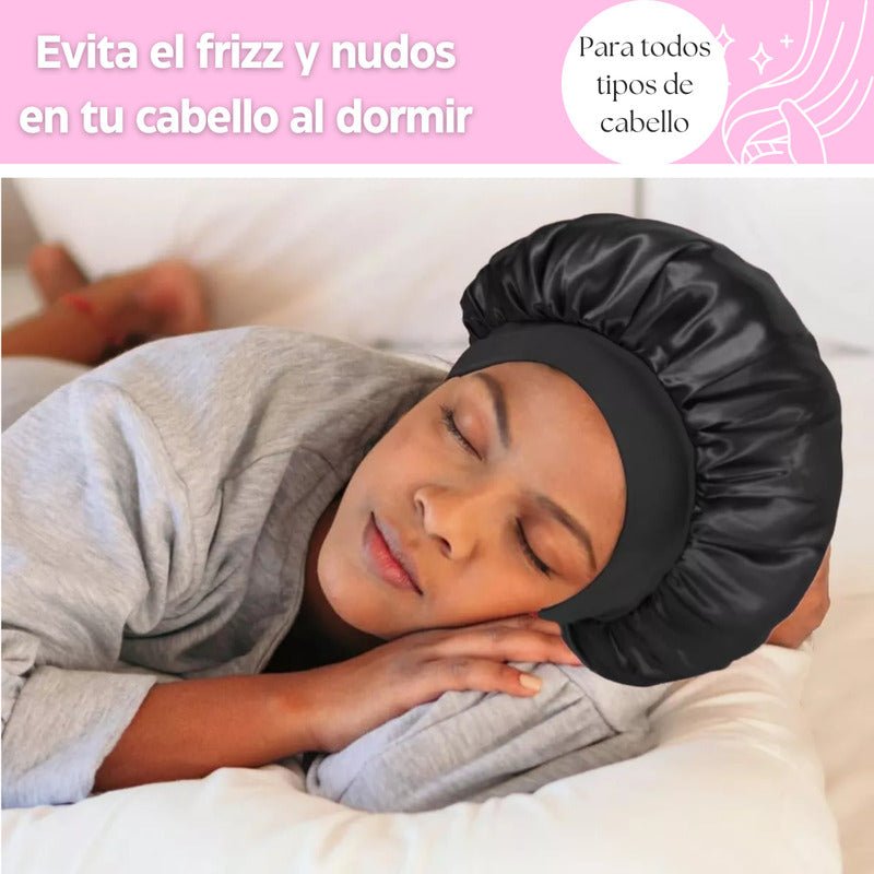 Gorro Satin Para Cabello Liso Y Rizado Evita Enredos 2piezas - Mi tienda