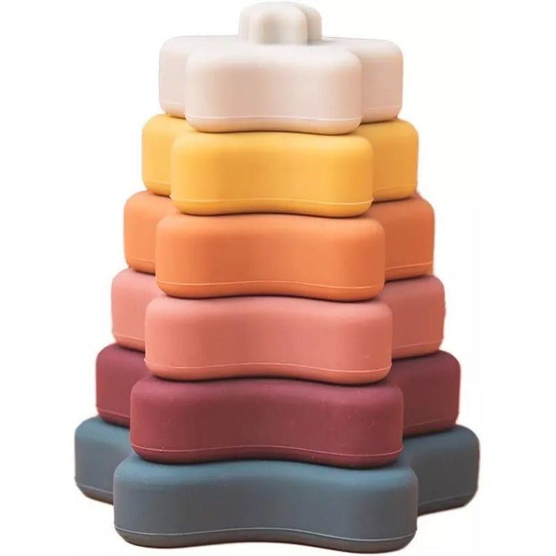 Juguete Para Bebé Torre Apilable De Silicona Libre Bpa Ct - Mi tienda