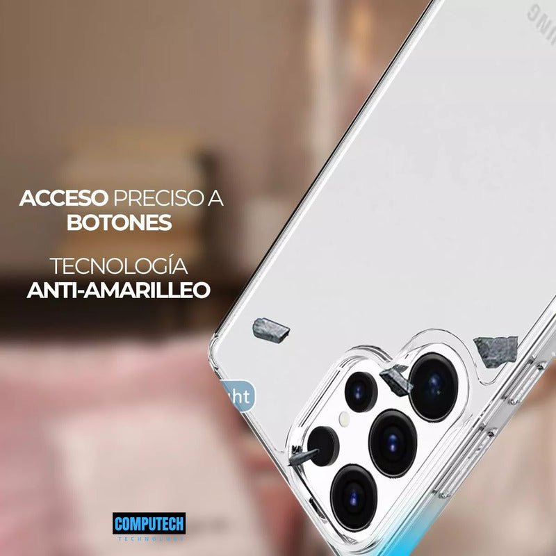 Kit Carcasa / Funda Para Samsung Galaxy S25 Ultra Marca Computech Silicona + Vidrio Templado - Mi tienda