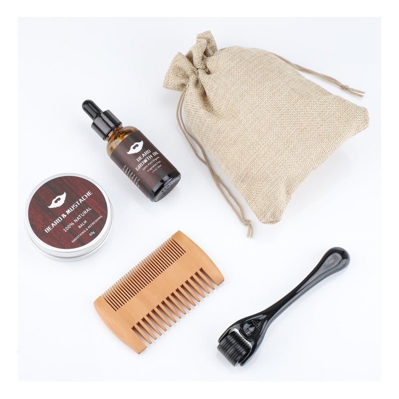 Kit Para El Crecimiento Y Cuidado De Barba Dermaroller - Mi tienda