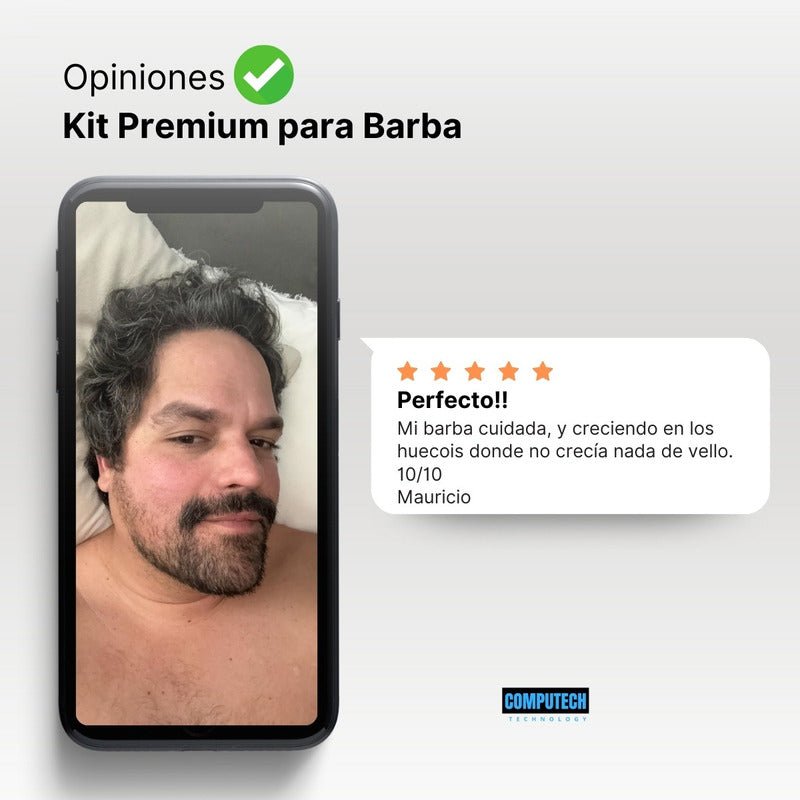 Kit Para El Crecimiento Y Cuidado De Barba Dermaroller - Mi tienda