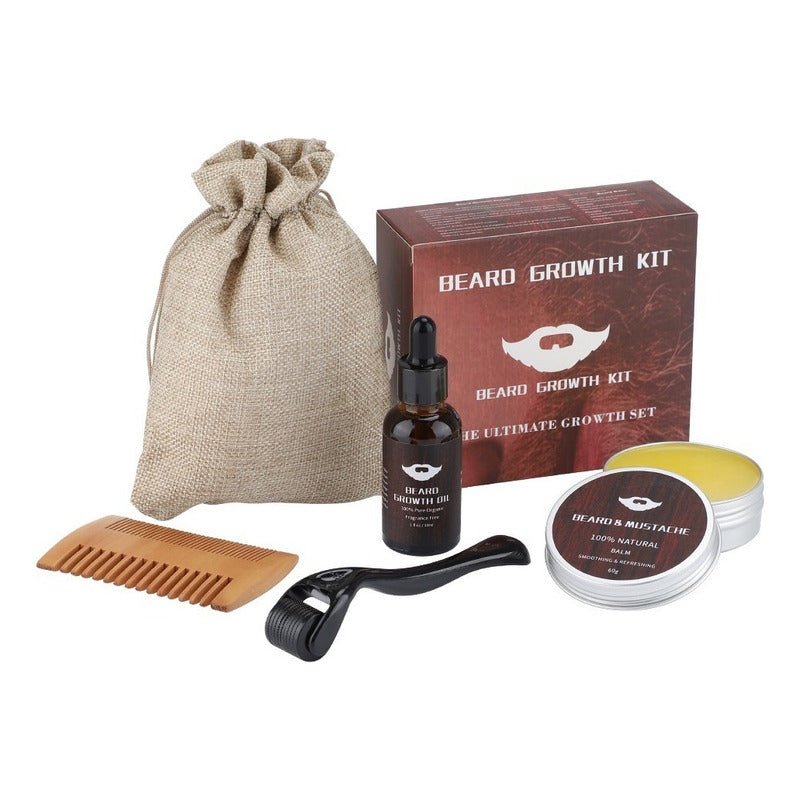 Kit Para El Crecimiento Y Cuidado De Barba Dermaroller - Mi tienda