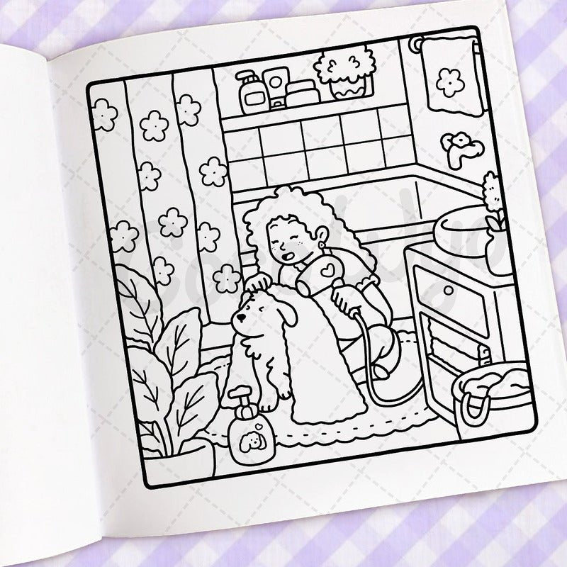 Libro Para Colorear Coco Wyo Girl Moments - Adultos Relax - Mi tienda