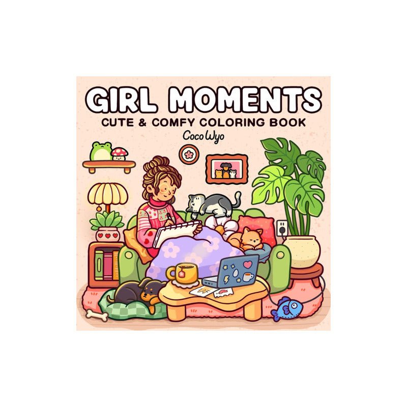 Libro Para Colorear Coco Wyo Girl Moments - Adultos Relax - Mi tienda