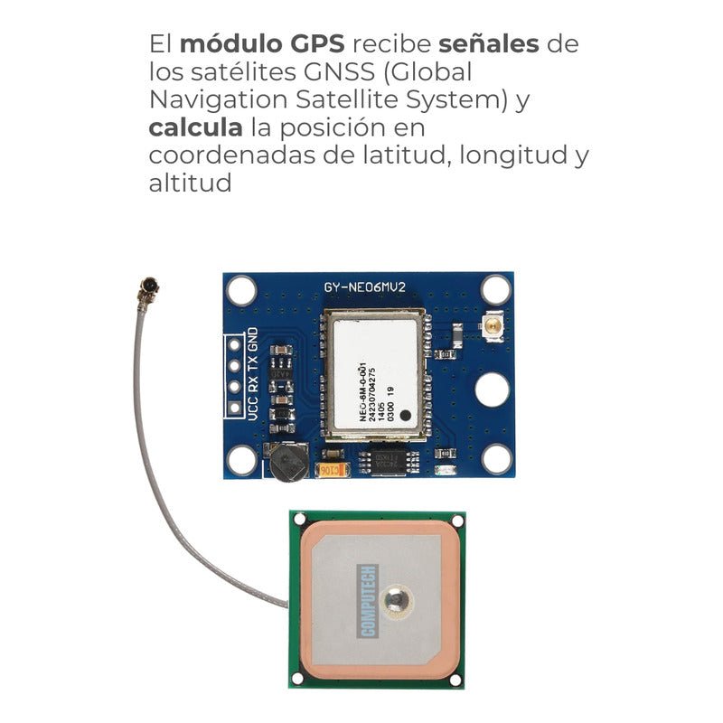 Módulo Gps Gps6mv2 Neo6mv2 Neo V2 Serial Compatible Arduino - Mi tienda