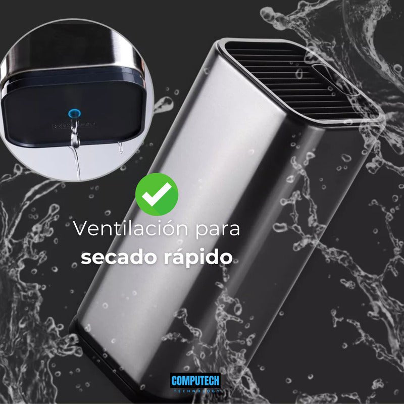 Organizador Cocina Porta Cuchillos Acero Inoxidable Premium - Mi tienda