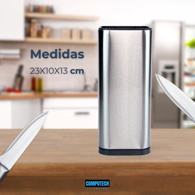 Organizador Cocina Porta Cuchillos Acero Inoxidable Premium - Mi tienda