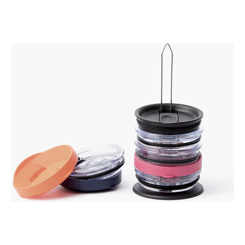 Organizador De Tapas Para Vasos Stanley Y Termos Universal Color Negro - Mi tienda
