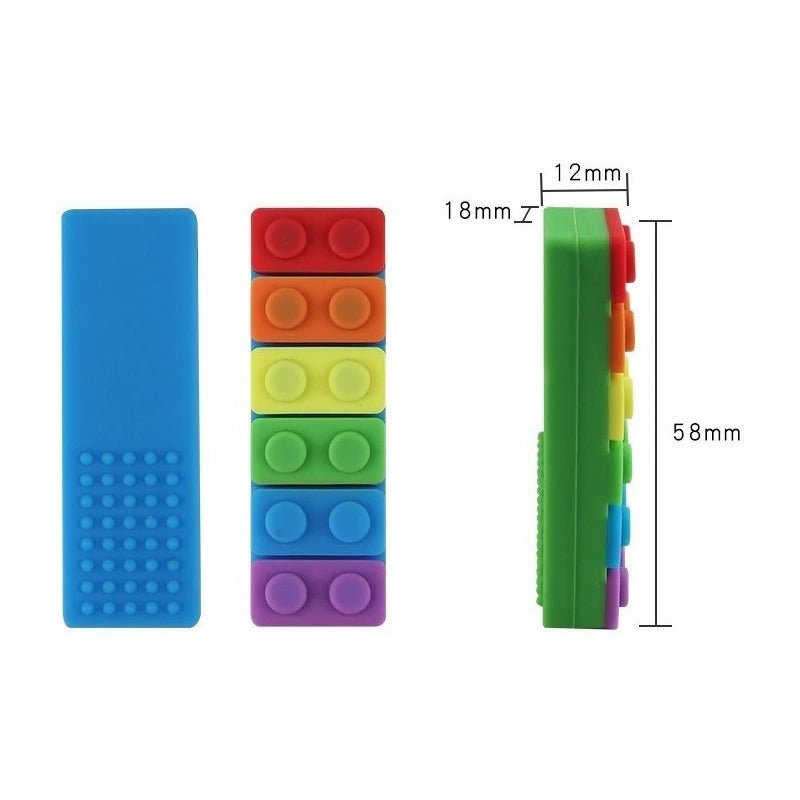 Pack 2 Mordedores Sensoriales Deficit Atencional Autismo Color Multicolor - Mi tienda