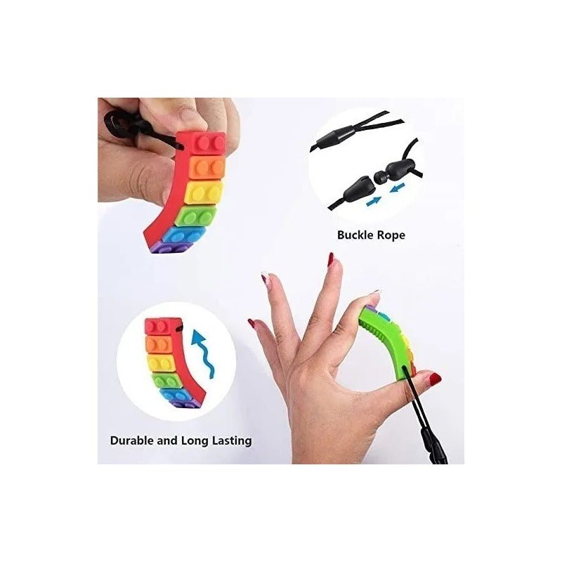 Pack 2 Mordedores Sensoriales Deficit Atencional Autismo Color Multicolor - Mi tienda
