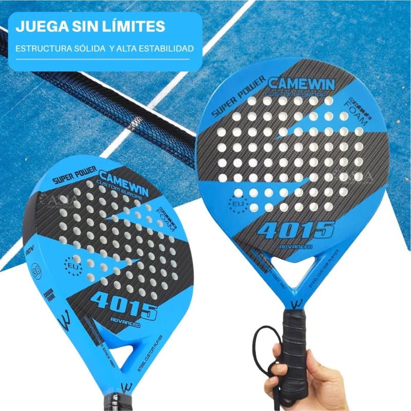 Pala Pádel Fibra De Carbono Híbrido 38mm Funda De Regalo - Mi tienda