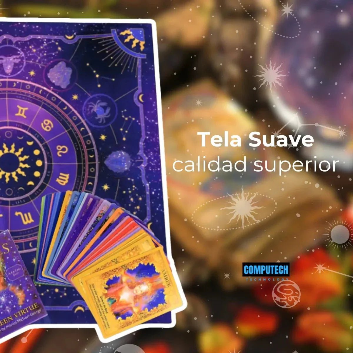 Paño de Tarot Mistico para Oráculos - Mi tienda