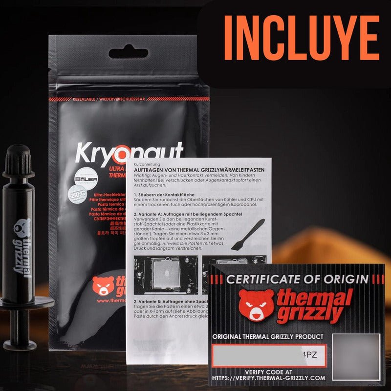 Pasta Térmica Disipadora Thermal Grizzly Kryonaut 1g 12.5wmk - Mi tienda