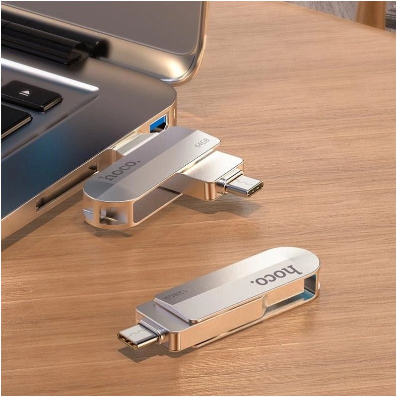 Pendrive Usb 3.0 64gb Hoco Usb Y Tipo C Memoria Flash - Mi tienda