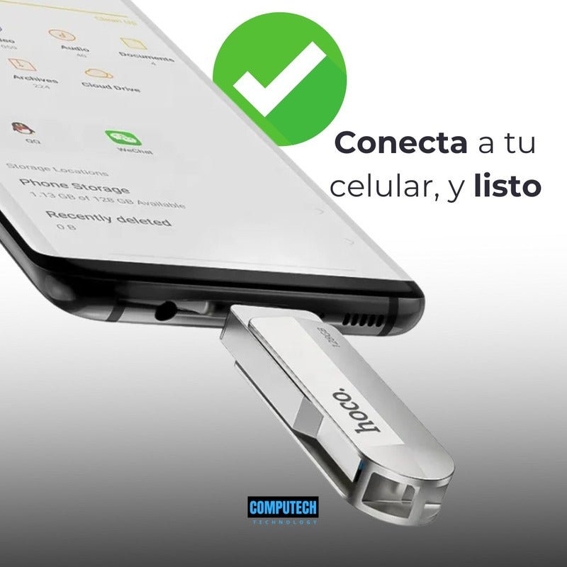 Pendrive Usb 3.0 64gb Hoco Usb Y Tipo C Memoria Flash - Mi tienda