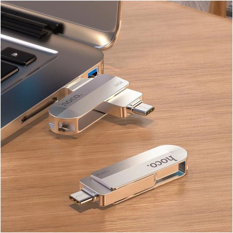 Pendrive Usb 3.0 64gb Hoco Usb Y Tipo C Memoria Flash 64gb - Marca Hoco Computech - Mi tienda