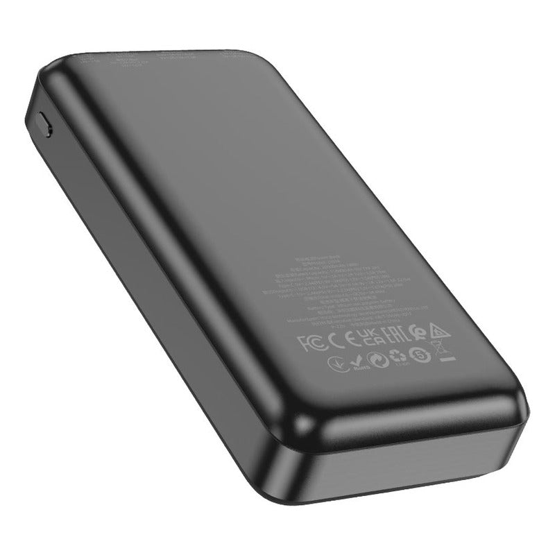 Power Bank 20000 Bateria Portatil Super Carga 22.5w Hoco Color Negro - Mi tienda