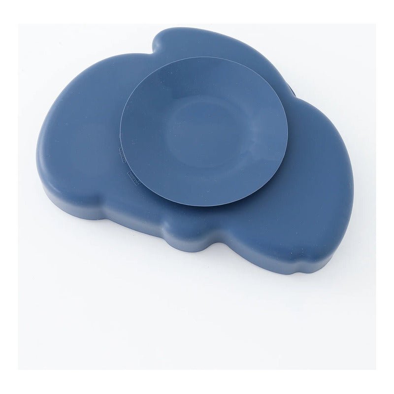 Set De Comida Para Bebé Fibra De Trigo Osito Bpa Free Color Azul - Mi tienda