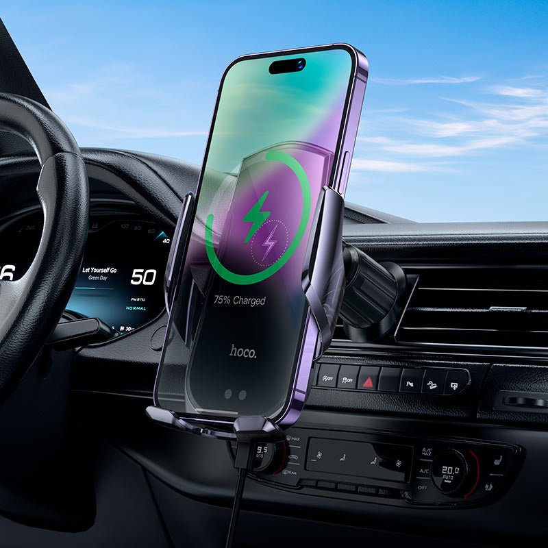 Soporte De Auto Carga Inalambrica Para iPhone Smartphone - Mi tienda
