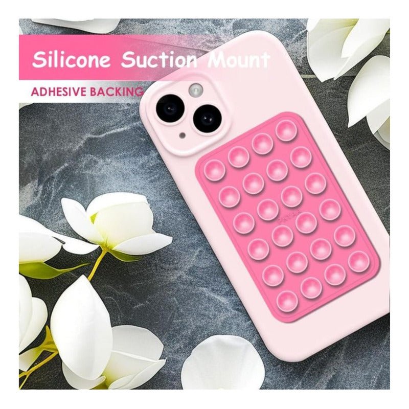 Soporte De Silicona Ventosa Adhesivo Para Carcasa / Celular - Mi tienda