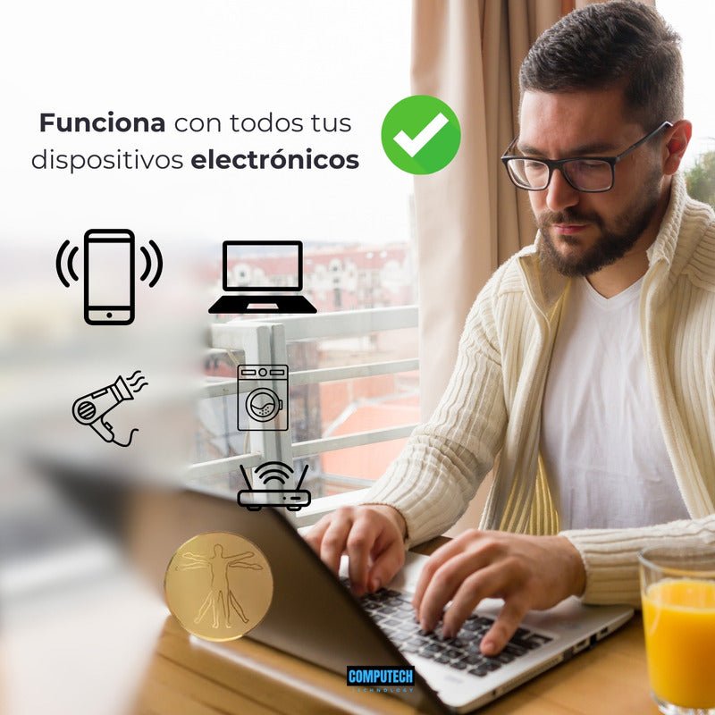 Sticker Antirradiación Protección Emf Para Celulares Y Elect - Mi tienda