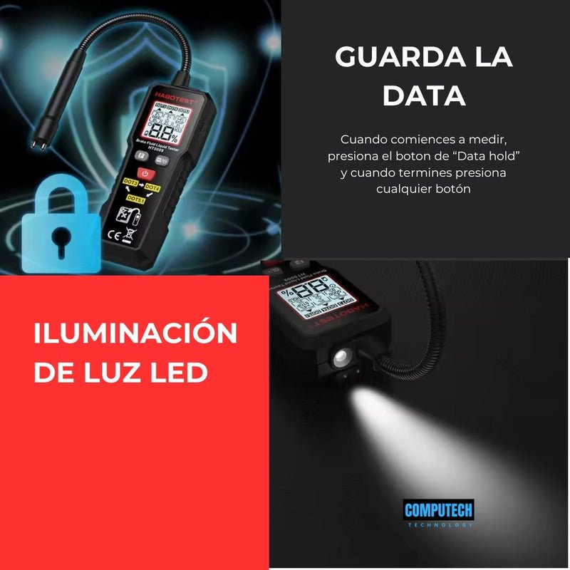 Tester Probador Liquido De Frenos Digital Dot3,dot4, Dot5.1 - Mi tienda