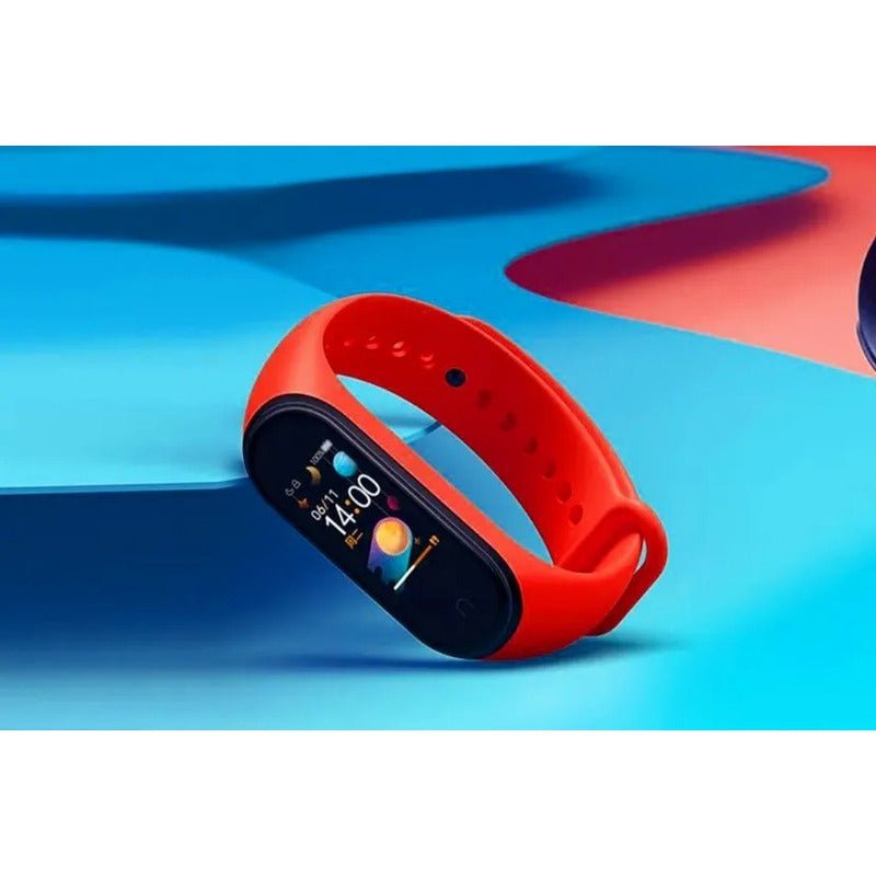 Xiaomi Mi Band 5 Correa De Silicona + Protector De Pantalla Color Rojo - Mi tienda